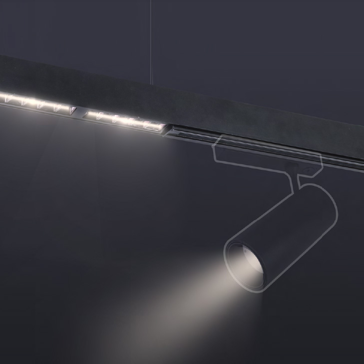 LED透镜+导轨款线条灯
